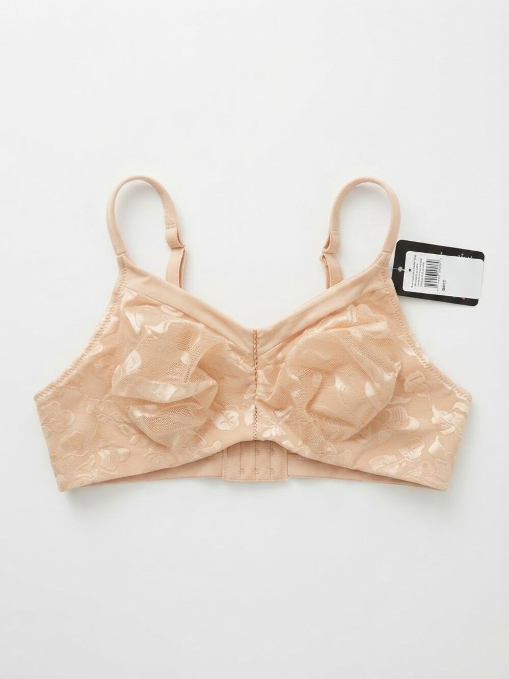 NWT Wacoal Awareness Bra Womens 40C Nude Pink Floral Full Figure Underwire